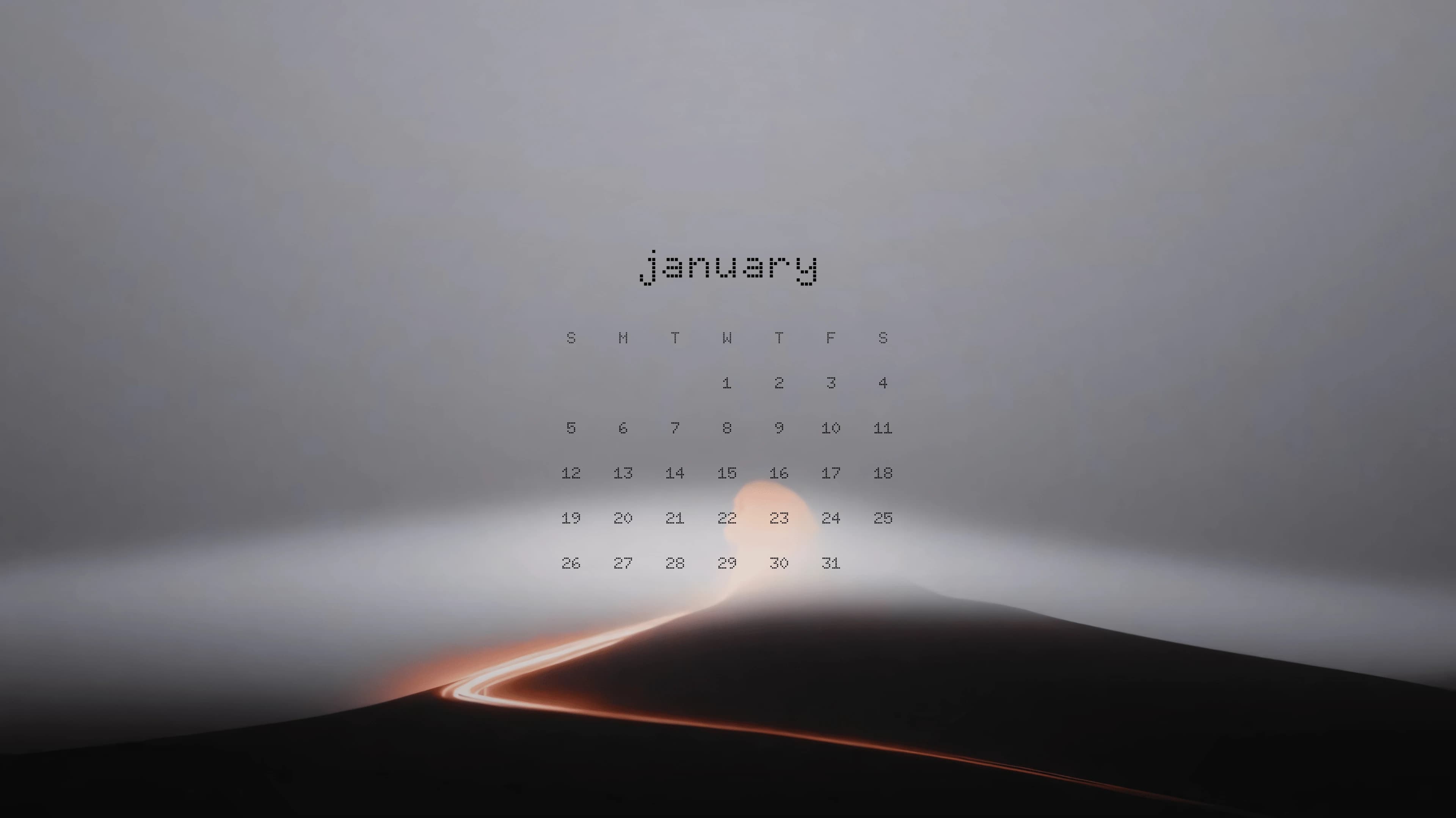 Calendar wallpaper example 1