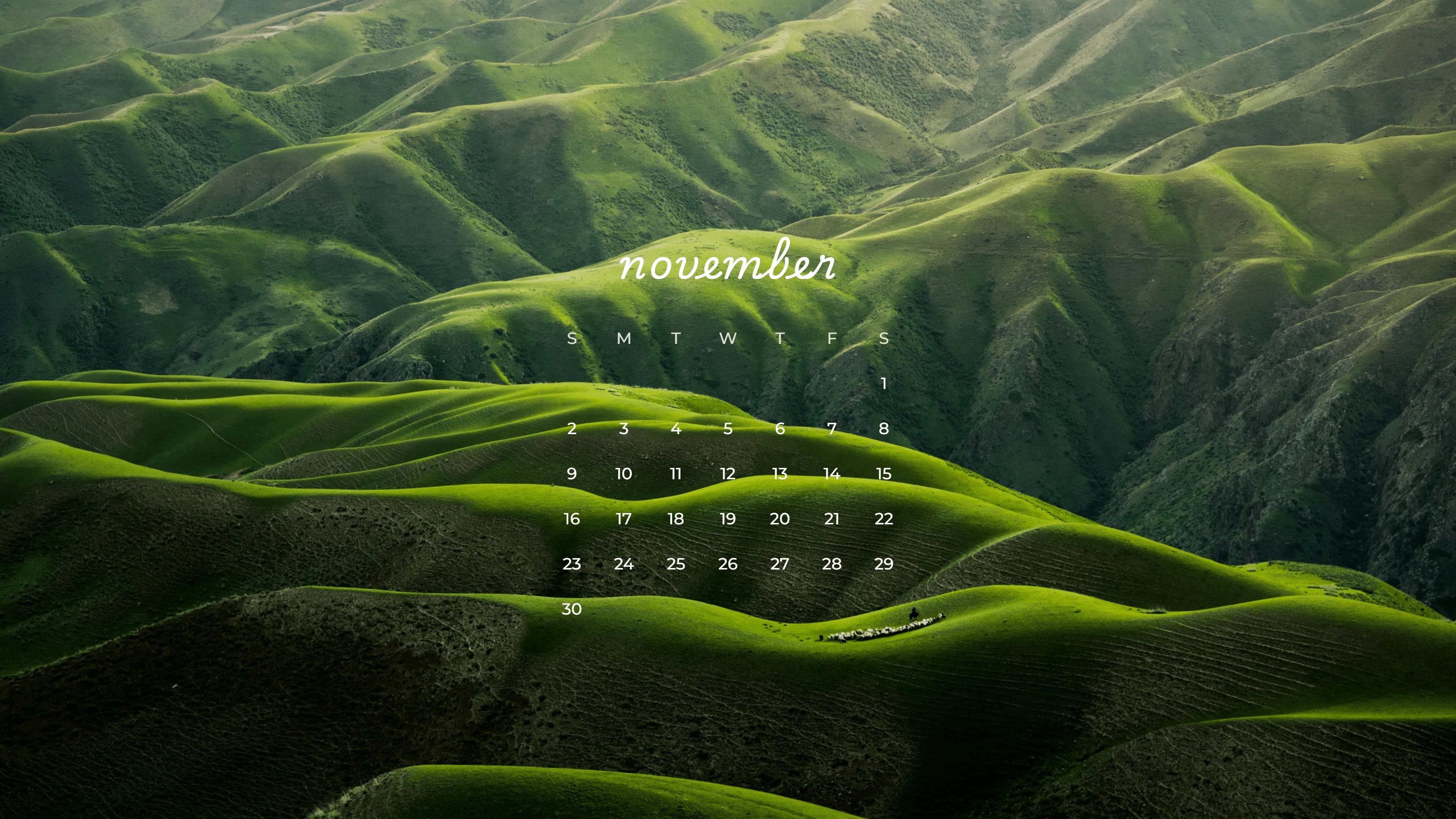 Calendar wallpaper example 3
