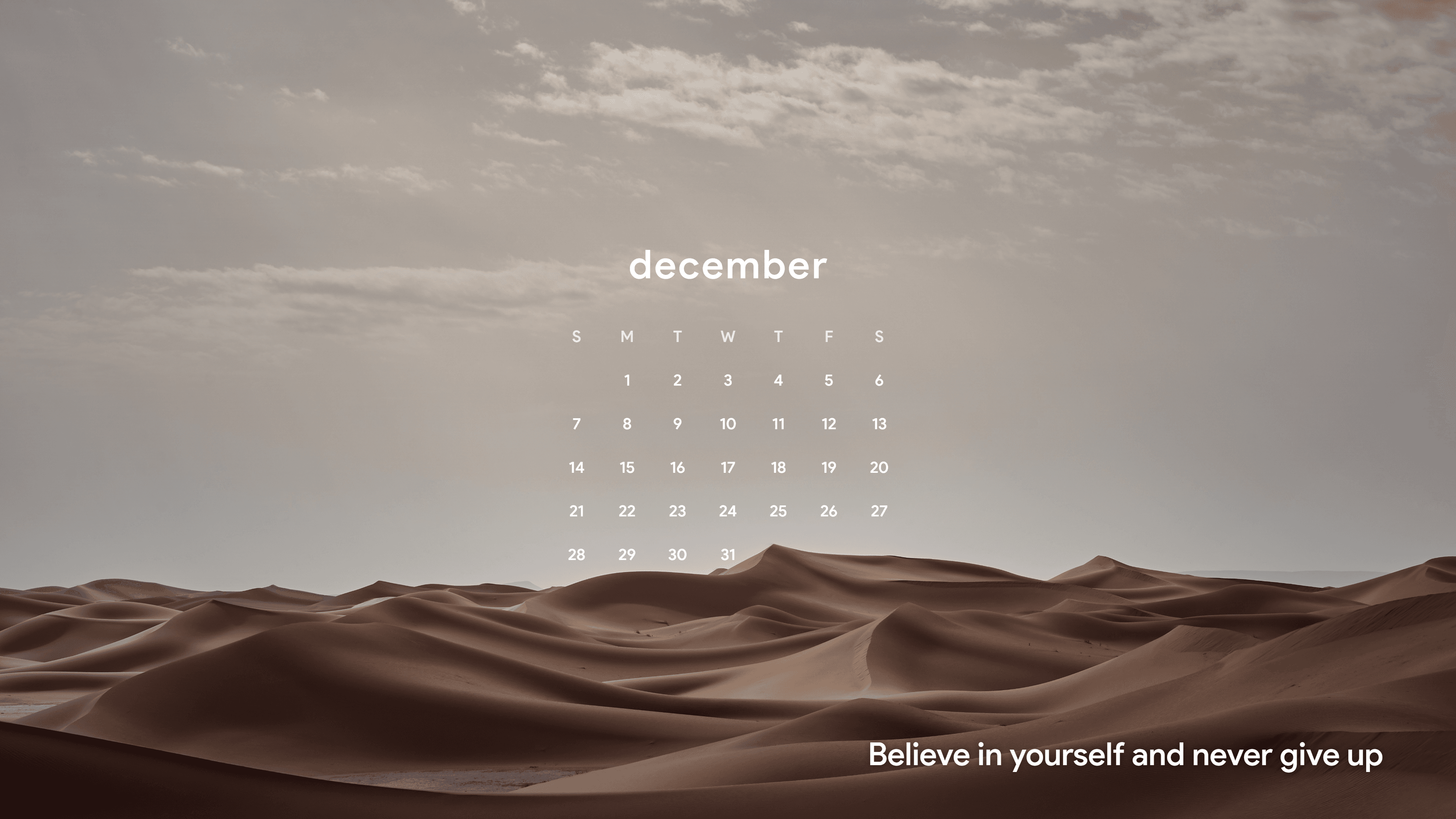 Calendar wallpaper example 6